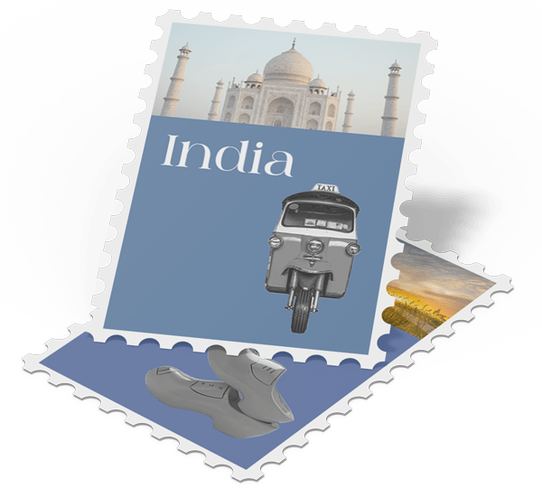 Two postage stamps to illustrate the Cultural Tours category.